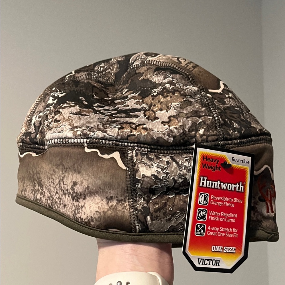 Huntworth Camouflage Reversible Beanie